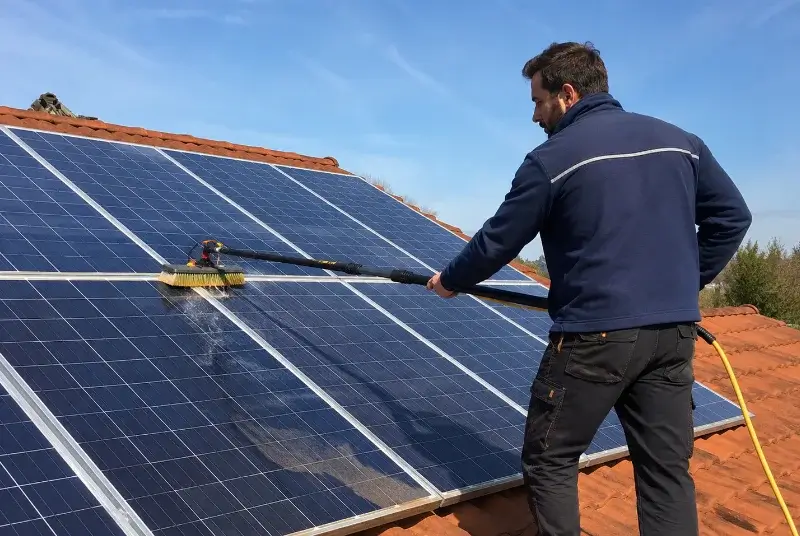 Nettoyage et entretien de panneaux solaires à Chevinay